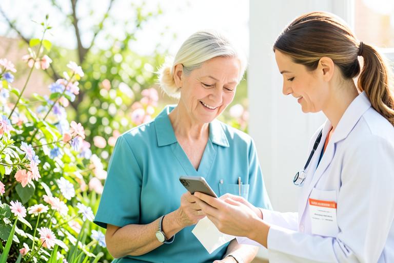 Patient receiving seasonal-allergy care