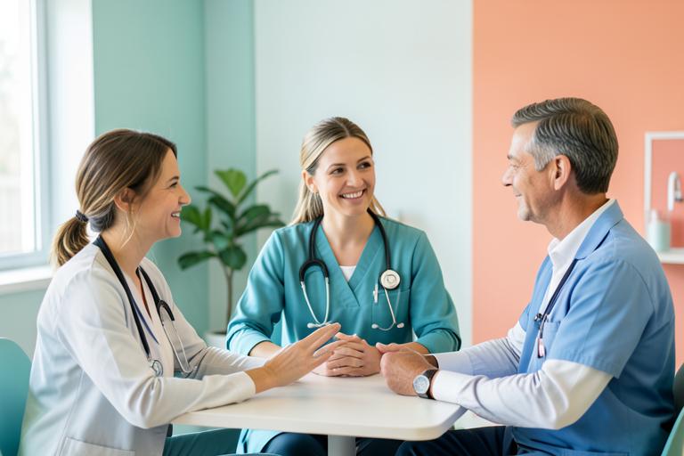 Patient discussing a personalized medical weight-loss plan with clinicians